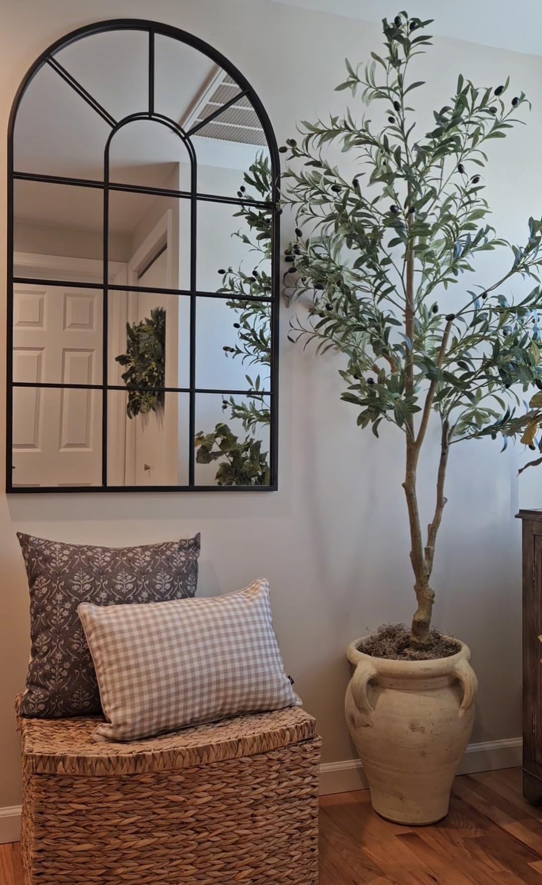 Customer photo 1 for Arch Window Pane Wall Mirror